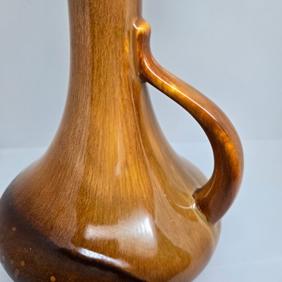 Royal Haeger Ewer, Drip Glaze Brown / Yellow Vase, 1955, USA - Picture 6 of 11